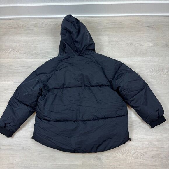 Urban Outfitters Izzy Hooded Puffer Jacket Womens XS Black NEW - Picture 4 of 6